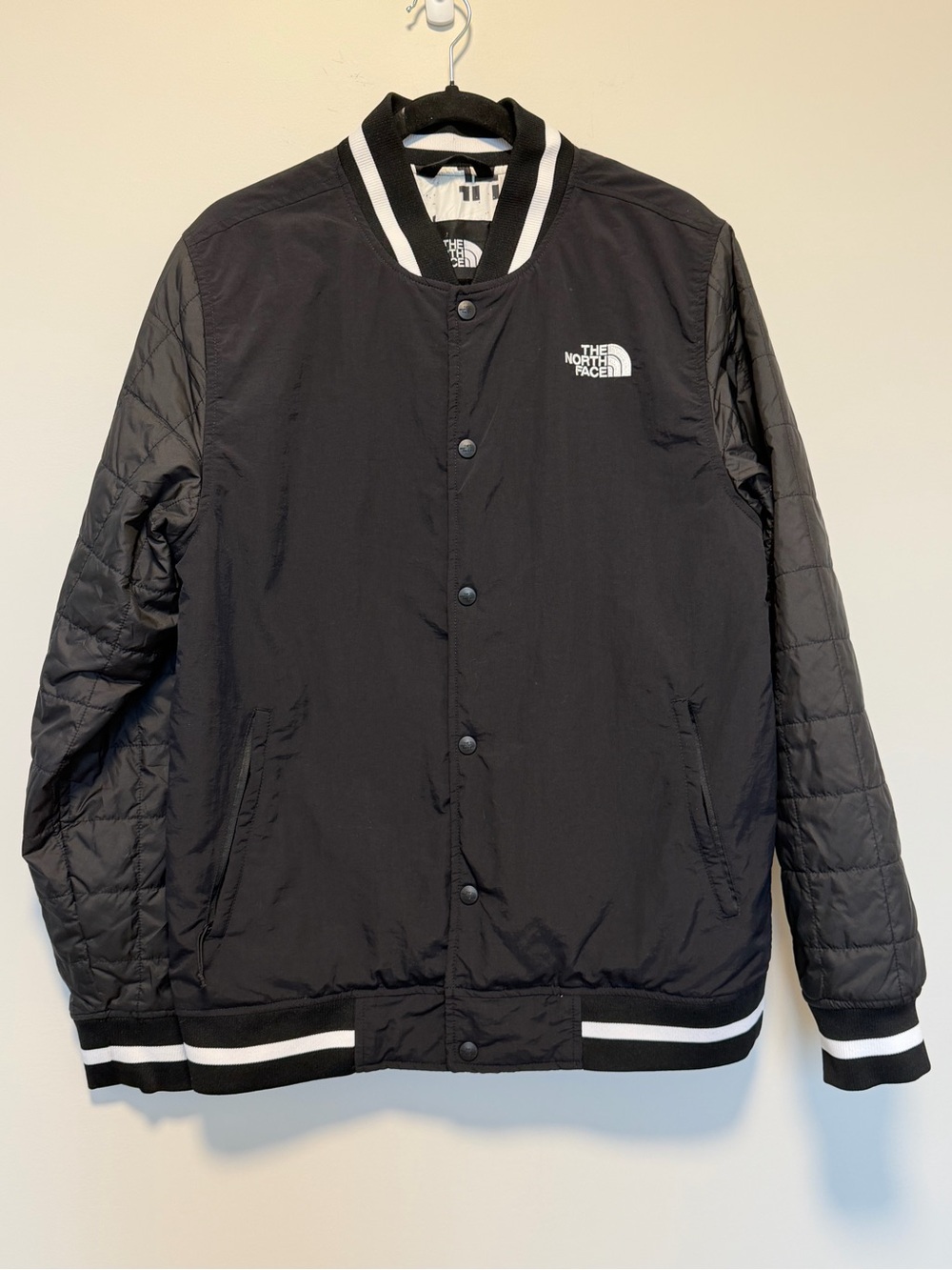 The North Face Men’s Black Quilted Bomber Jacket